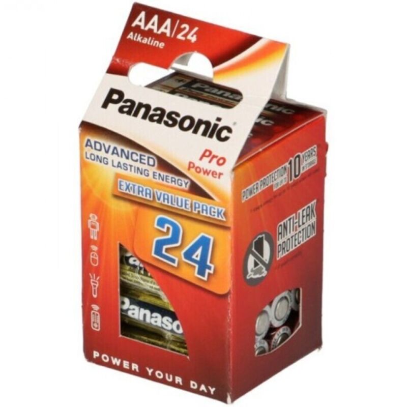 Piles AAA Alcaline Pro Power LR03 Blister de 8 - Panasonic