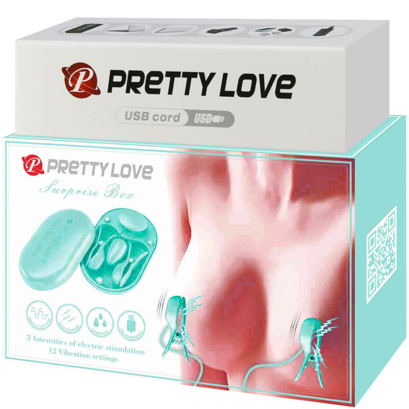 Pinces à Seins Électrostimulation Surprise Box - Pretty Love