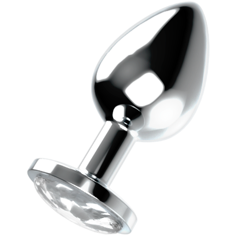Plug Anal Bijou Cristal Aluminium Lesté Taille L - Ohmama