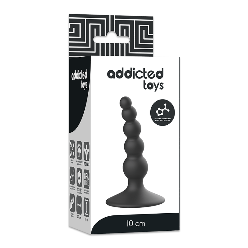 Plug Anal Débutant Silicone Souple Base Évasée 10 cm - Addicted Toys