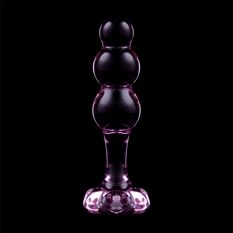 Plug Anal Verre Borosilicate Modèle 1 Base Large 10,5 cm - Nebula Series By Ibiza