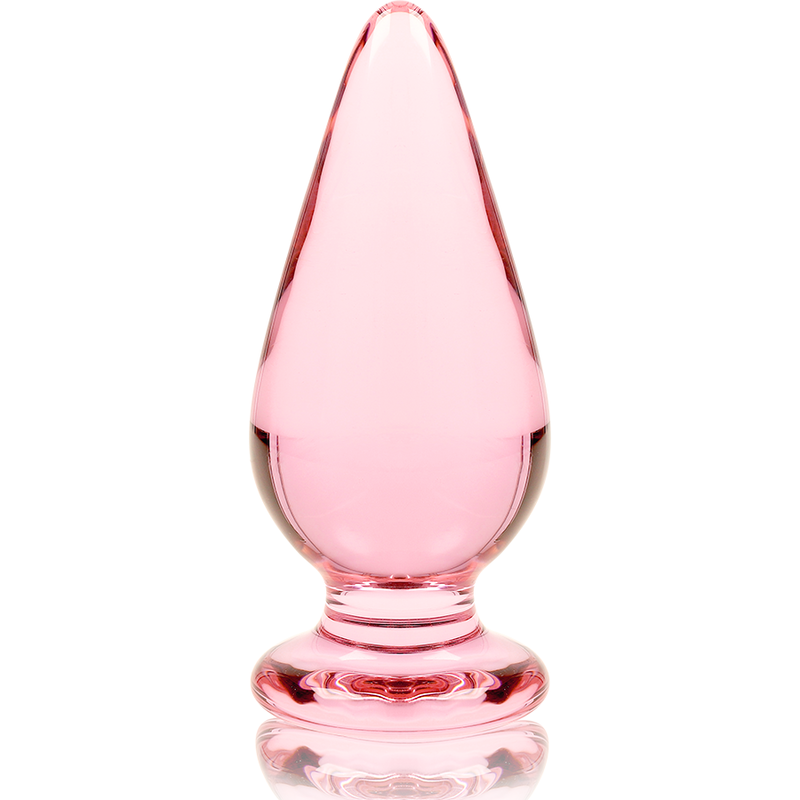 Plug Anal Verre Borosilicate Nebula Modèle 4 Rose 11 cm