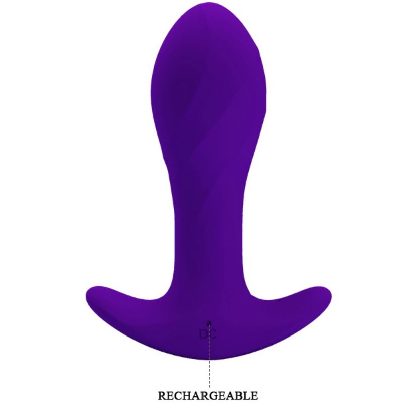 Plug Anal Vibrant 12 Fonctions Flexible Rechargeable - Silicone - Pretty Love