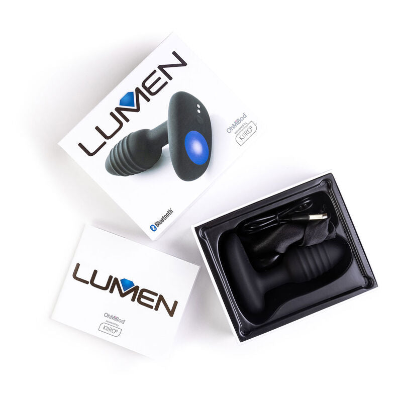 Plug Anal Vibrant Connecté Lumen LED Velvet Wave Rechargeable - Kiiroo