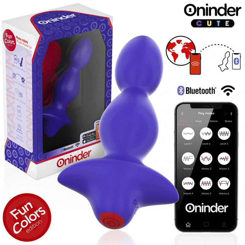 Plug Anal Vibrant Love Butt 9 Modes Connecté Application - Oninder