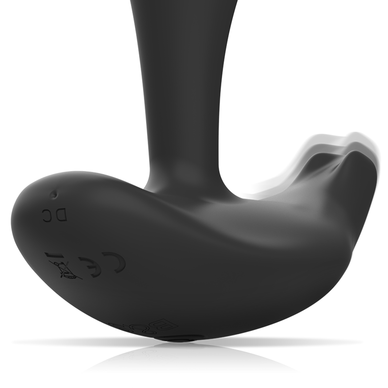 Plug Anal Vibrant Télécommandé Dwayne Unisexe Étanche IPX6 - Black&Silver