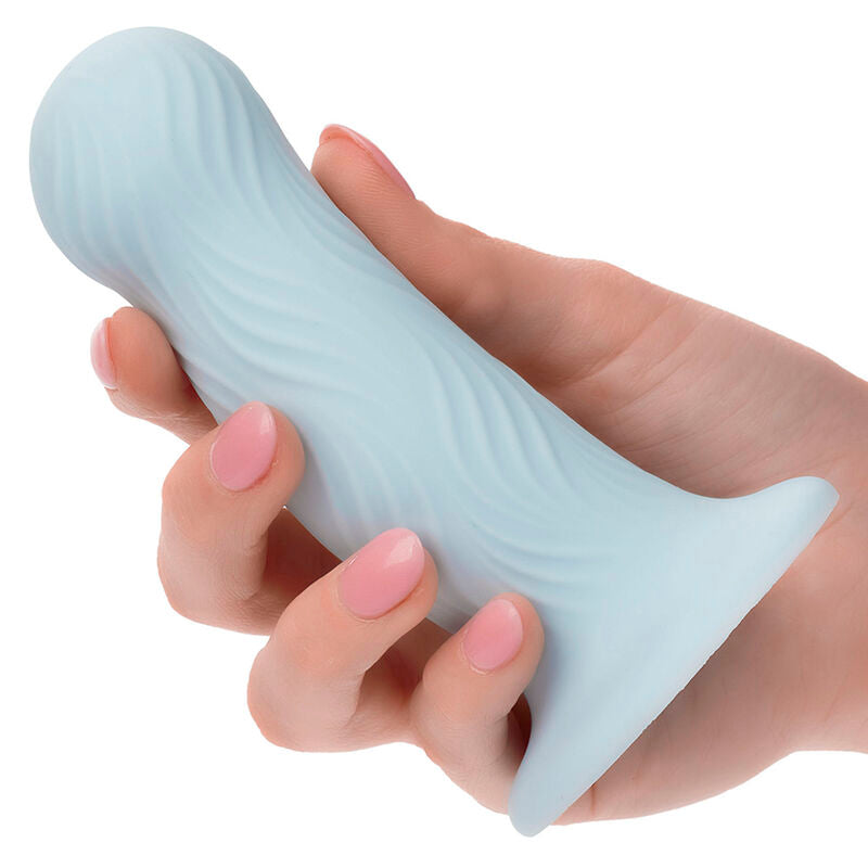 Plug Anal Wave Rider Texture Ondulée Base Ventouse Silicone - CalExotics