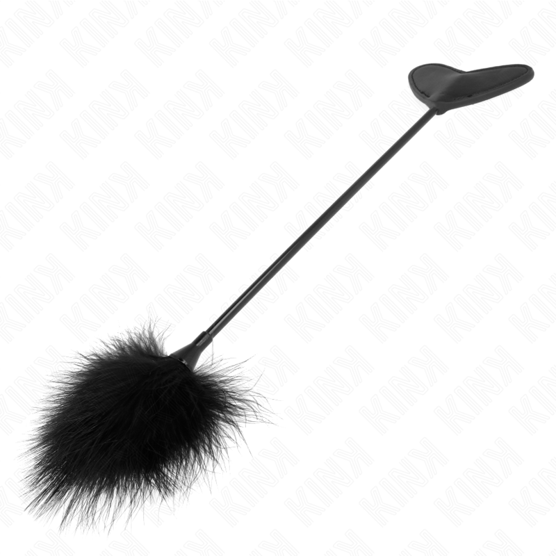 Plumeau et Pagaie Cœur Tickle BDSM 2-en-1 31 cm - Kink