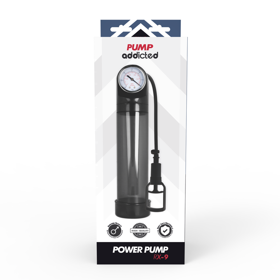 Pompe à Pénis RX9 Calibrateur Intégré Noir - Pump Worx