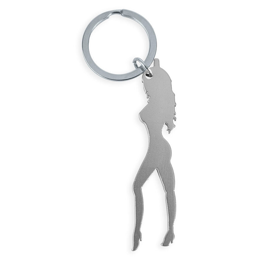 Porte-Clés Silhouette Féminine Décapsuleur Métal - Diablo Picante