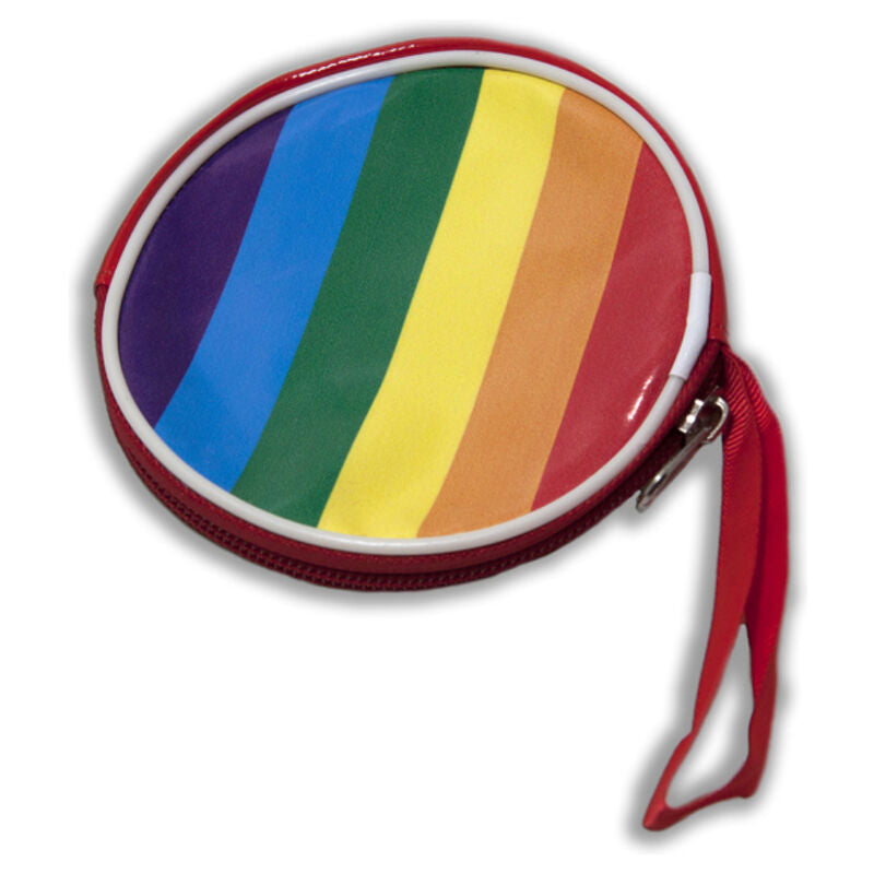 Porte-Monnaie Rond Drapeau LGBT Arc-en-Ciel Accessoire Festif - Pride