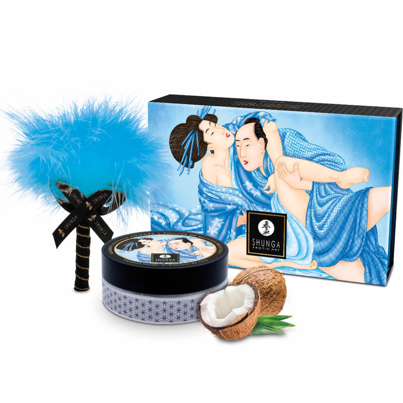 Poudre de Massage Comestible Kit Pinceau - Shunga