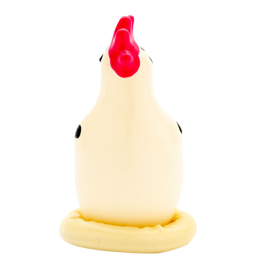 Préservatif Fantaisie Coq Cocky Peint à la Main Latex Naturel - Condomerie