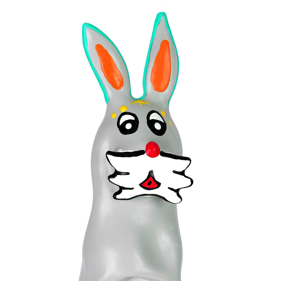 Préservatif Fantaisie Peint à la Main Forme Lapin XL Latex Naturel - Condomerie