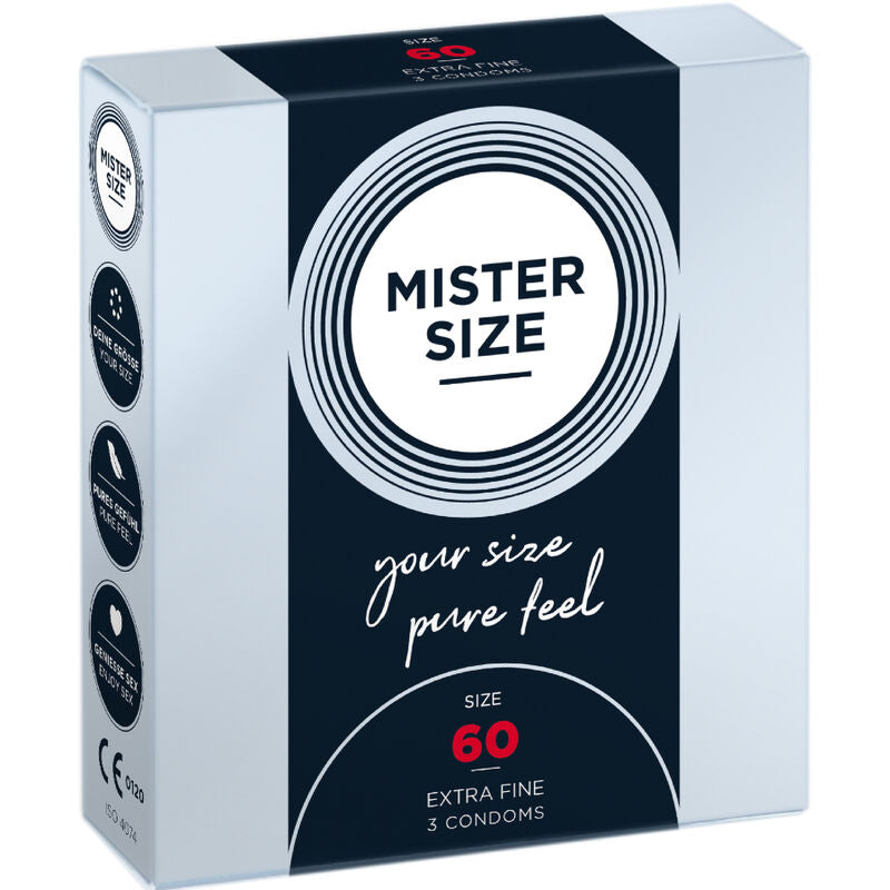 Préservatifs Mister Size - Taille du M au XXXL - Ultra Fin