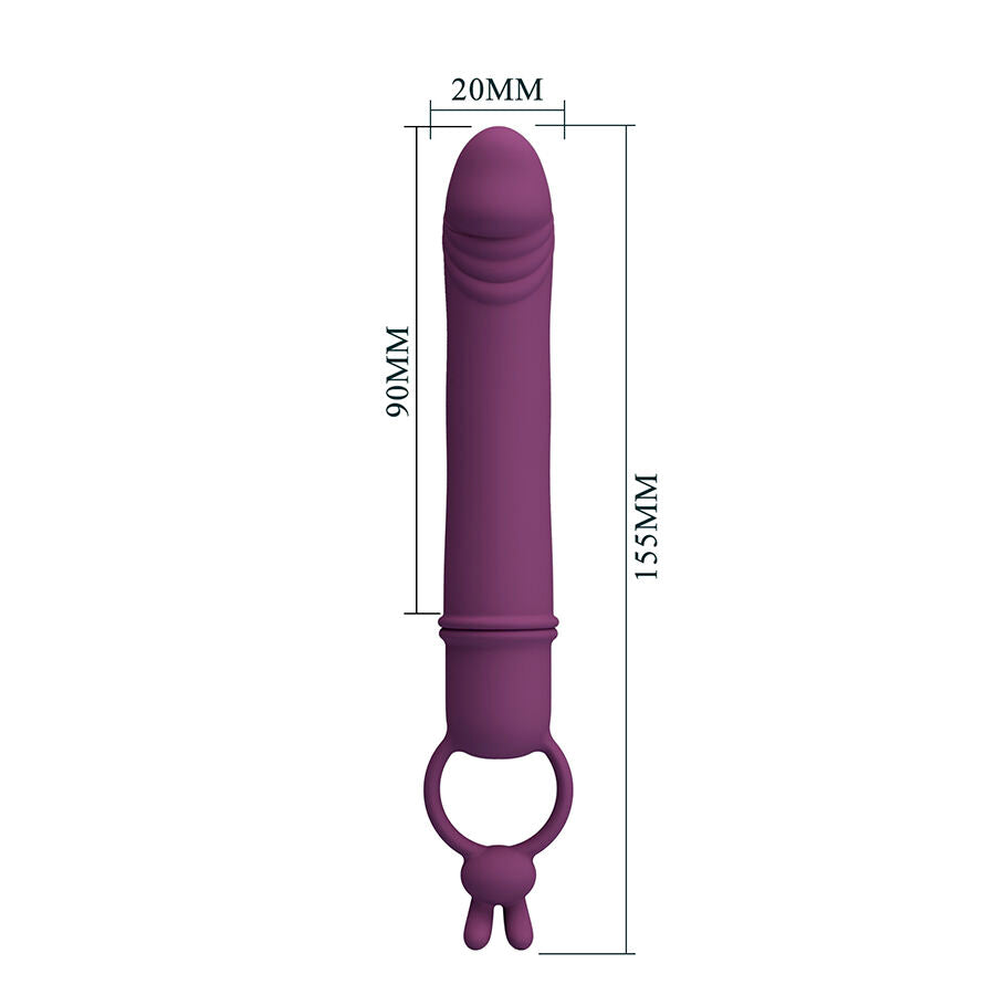 PRETTY LOVE - CORA VIBRATEUR EN FORME DE PÉNIS AVEC ANNEAU DE RÉSISTANCE