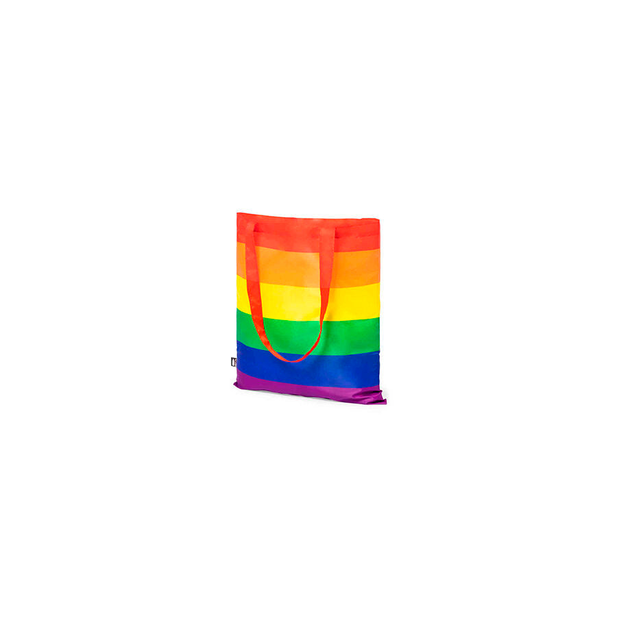 Sac Fourre-Tout Drapeau Arc-en-Ciel RPET Écologique Poignées Renforcées - Pride