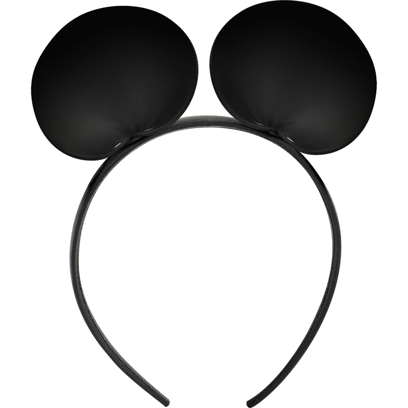 Serre-Tête Oreilles de Souris Cuir Végétalien Accessoire Sensuel - Coquette