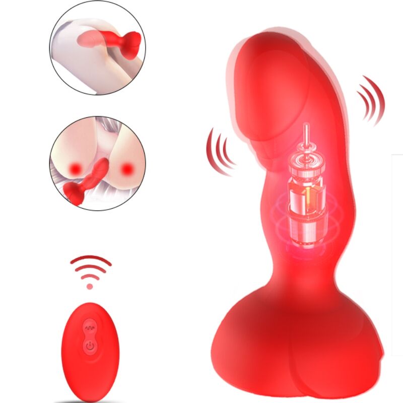 Set Vibromasseur Rose et Plug Anal Vibrant Bloom - Télécommande - Armony