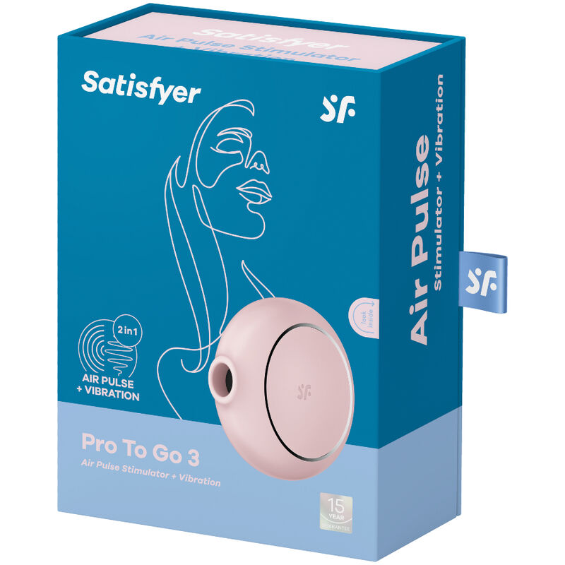 Stimulateur Clitoridien Air Pulse Pro To Go 3 Vibration Double - Satisfyer