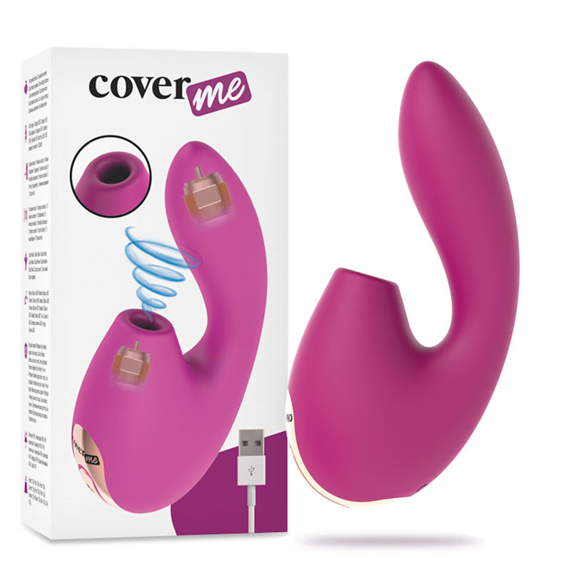Stimulateur Clitoridien Aspiration et Point G Double Moteur 10 Modes - Coverme