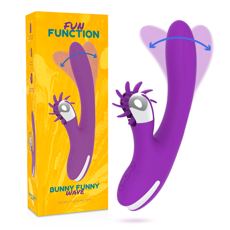 Stimulateur Clitoridien Bunny Funny Wave 2.0 Tête Flexible 21 Modes - Fun Function