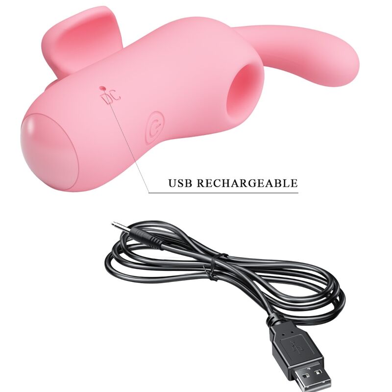 Stimulateur Clitoridien Doigt Magic Fairy Succion & Vibration Rechargeable - Pretty Love