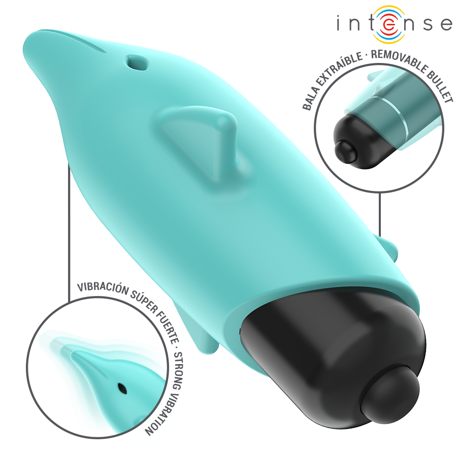 Stimulateur Clitoridien Echo Forme Dauphin Silicone Étanche - Intense