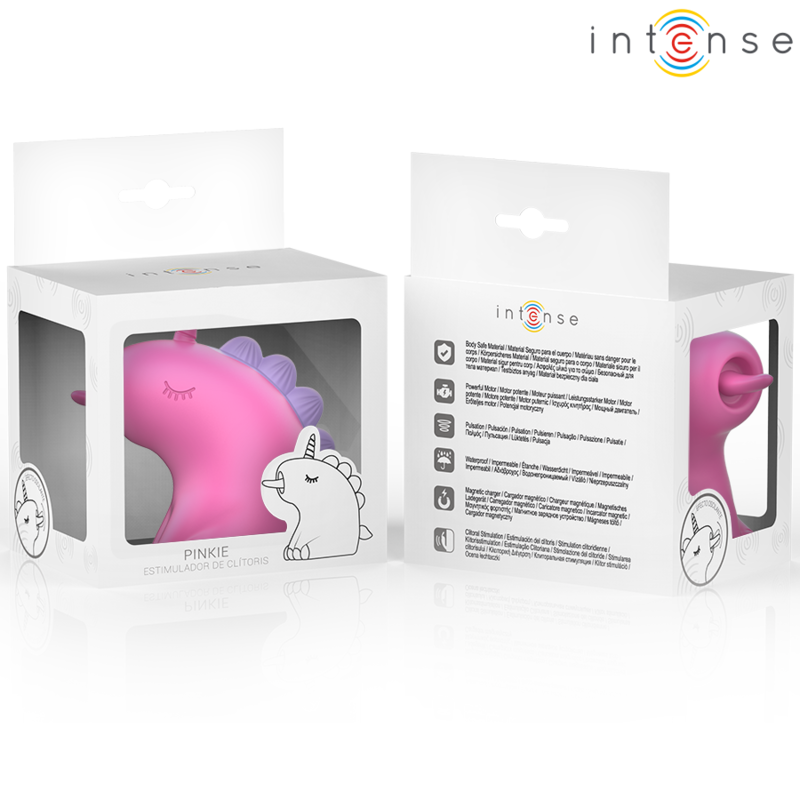 Stimulateur Clitoridien Langue Rotative 360° Pinkie Licorne IPX7 - Intense