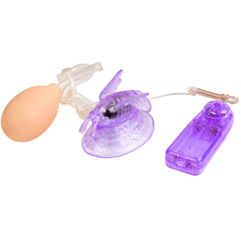 Stimulateur Clitoridien Papillon Vibrant à Ventouse Lilas - Baile