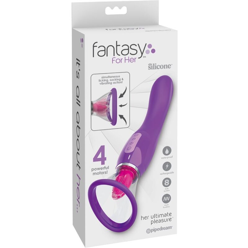Stimulateur Clitoridien Son Plaisir Ultime Aspiration et Langue Vibrante - Fantasy