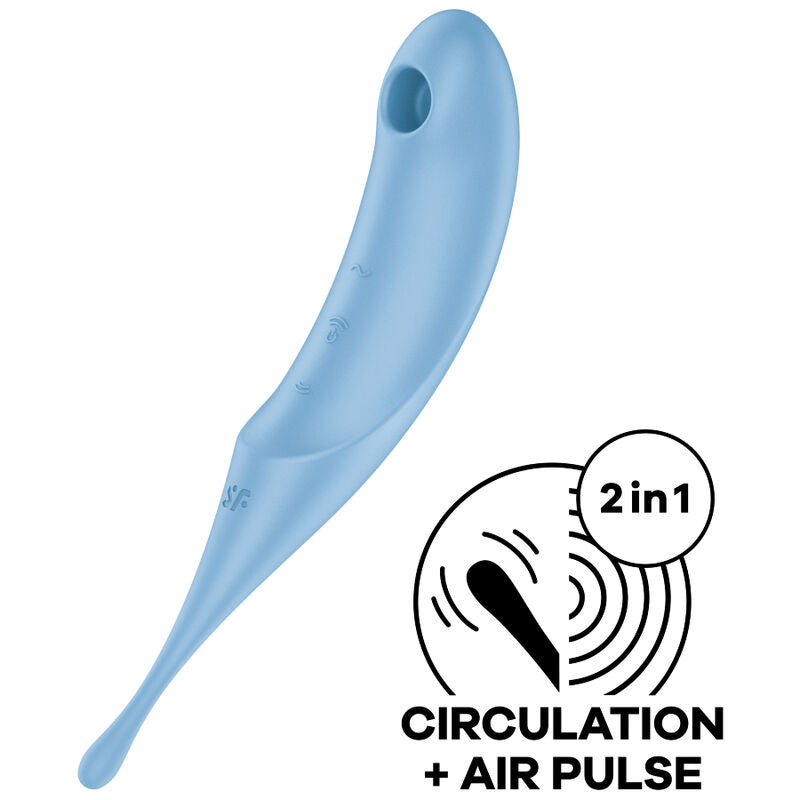 Stimulateur Clitoridien Twirling Pro Air Pulse Tête Rotative - Satisfyer