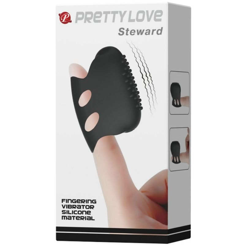 Stimulateur Doigt Vibrant Flirtation Steward Silicone Texturé - Pretty Love