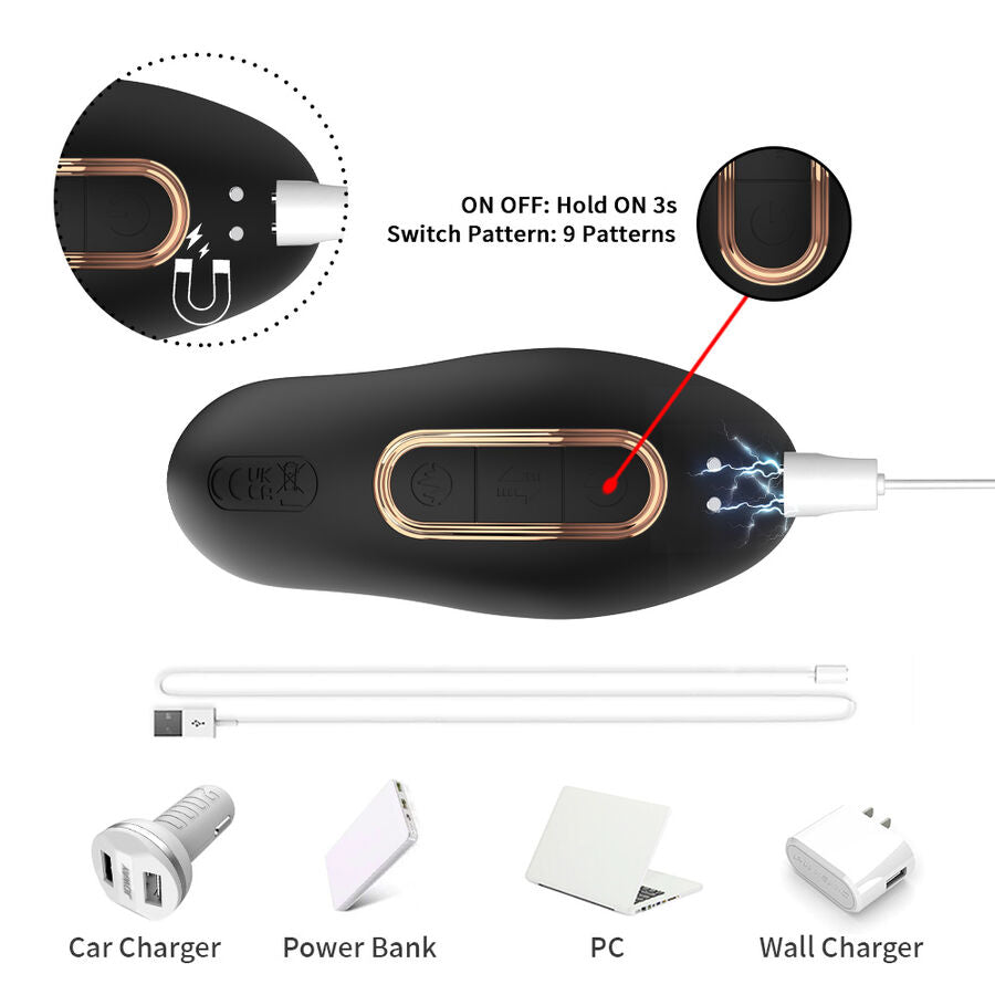 Stimulateur Prostate Rotatif Télécommandé 9 Modes Double Moteur IPX7 - Armony