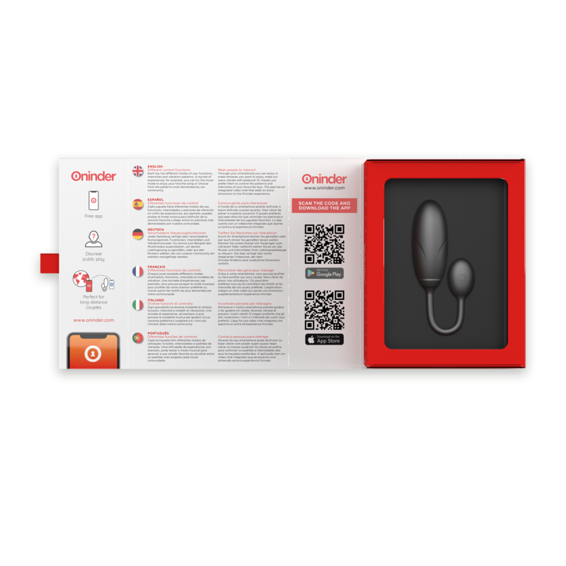 Œuf Vibrant Connecté Denver Application Gratuite 7 cm - Oninder