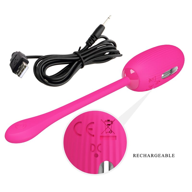 Œuf Vibrant Connecté Doreen Rechargeable Silicone - Pretty Love