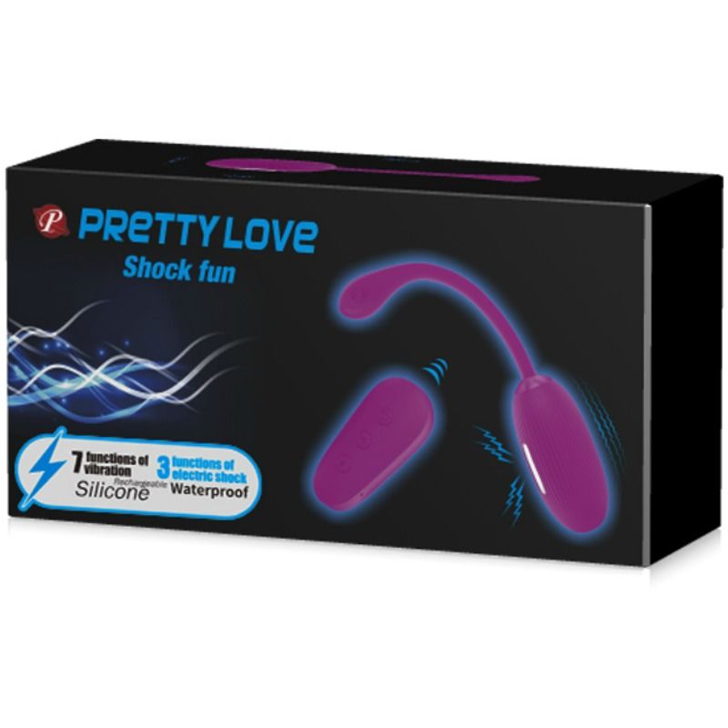 Œuf Vibrant Électrostimulation Shock Fun 7 Modes Télécommande - Pretty Love