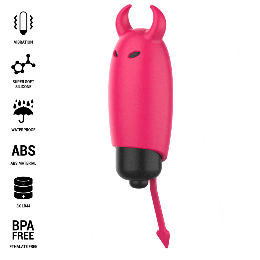 Œuf Vibrant Red Demon Écarlate One-Click Étanche IPX6 - Intense
