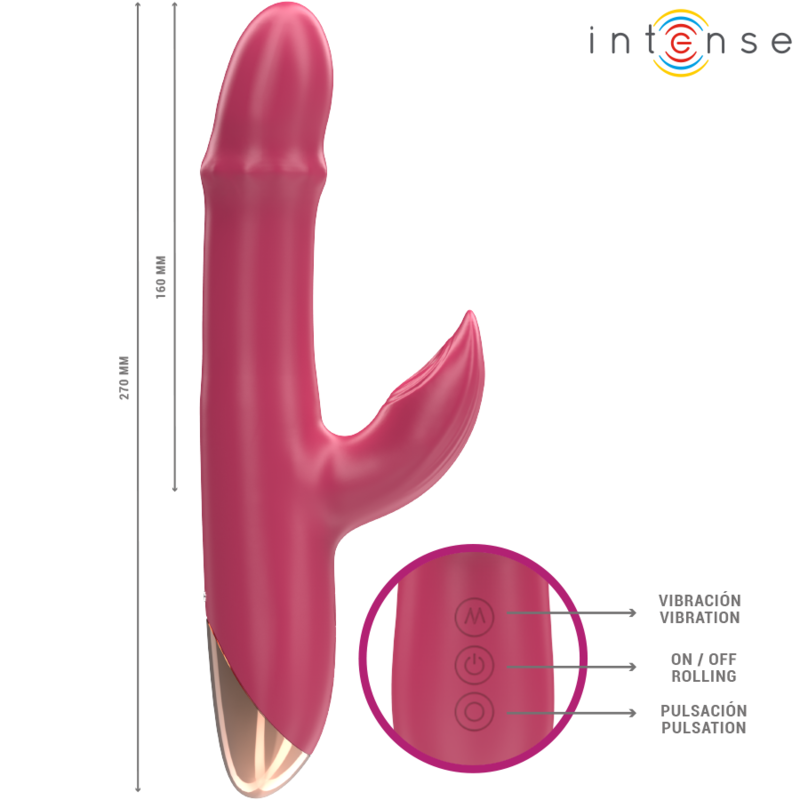Vibromasseur 3 en 1 Chloé Aspiration et Vibration 10 Modes IPX7 - Intense