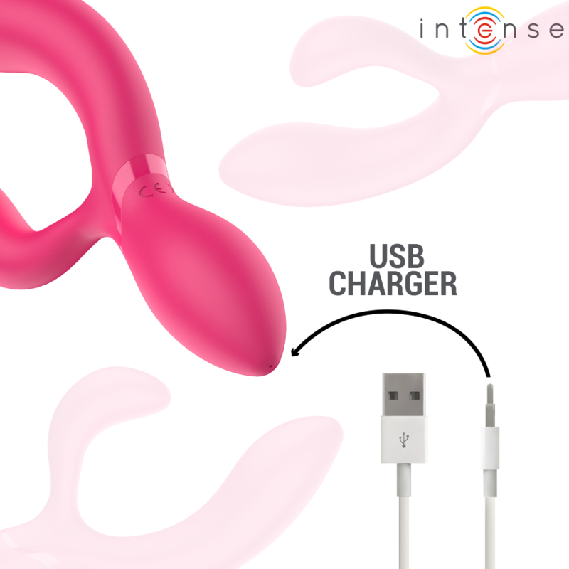 Vibromasseur Articulé Charly Double Moteur 7 Modes Rechargeable - Intense