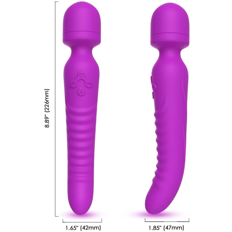 Vibromasseur Chauffant Mission - 2x9 Modes Effet Chaleur - Armony