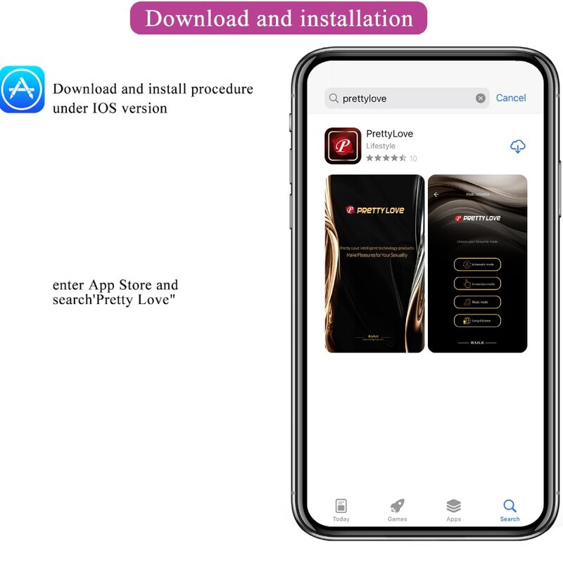 Vibromasseur Connecté Franz Application Gratuite 10 Modes Rechargeable - Pretty Love