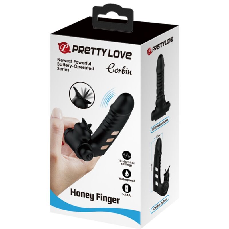 Vibromasseur Doigt Corbin 10 Fonctions Stimulateur Clitoridien - Pretty Love
