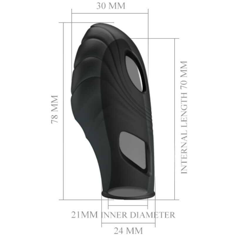 Vibromasseur Doigt Lich Silicone Sangles Extensibles - Pretty Love