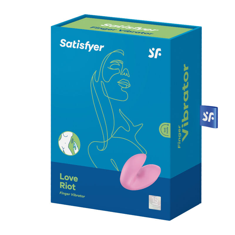 Vibromasseur Doigt Love Riot Rechargeable Étanche 2 Couleurs - Satisfyer