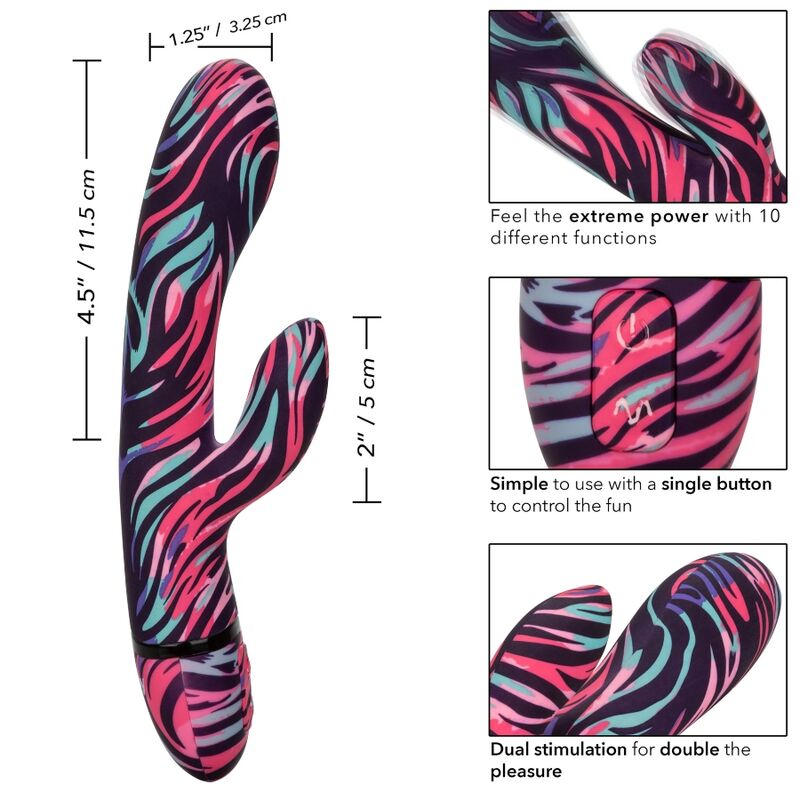 Vibromasseur Double Baguette Ménage à Moi 10 Modes Rechargeable - CalExotics