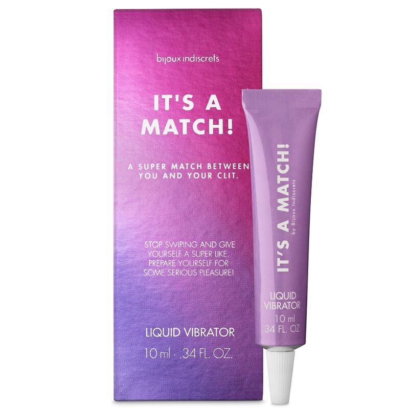 Vibromasseur Liquide Match Baume Clitoridien Effet Chaud 10 ml - Bijoux Indiscrets
