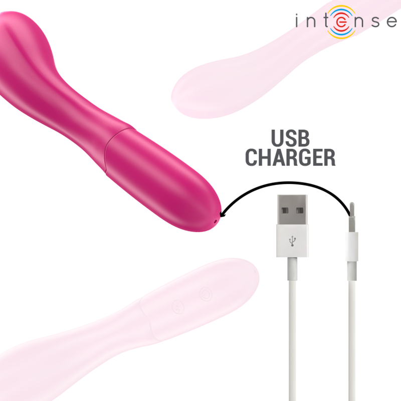 Vibromasseur Lisette Flexible 19 cm 10 Vibrations Rechargeable - Intense