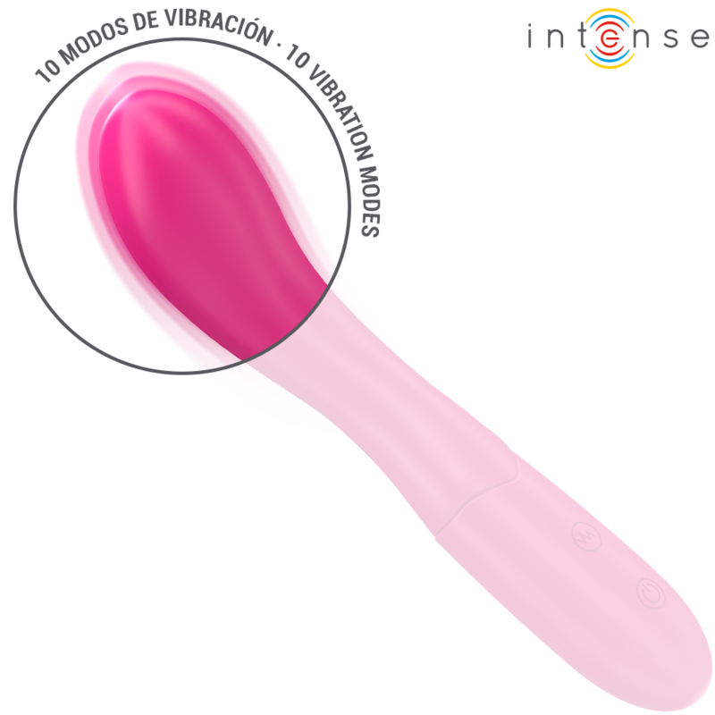 Vibromasseur Lisette Flexible 19 cm 10 Vibrations Rechargeable - Intense