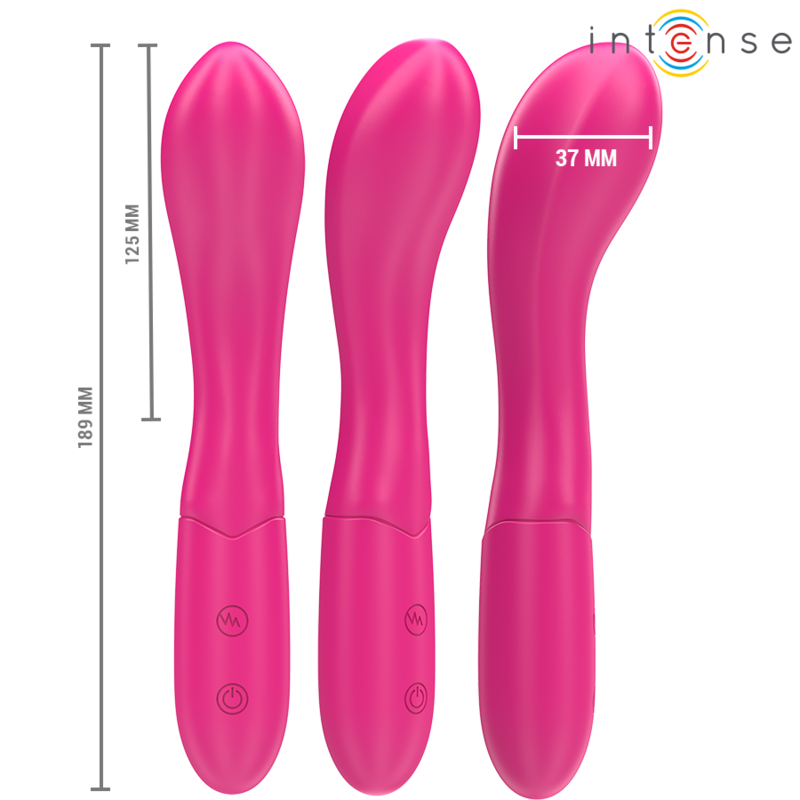 Vibromasseur Lisette Flexible 19 cm 10 Vibrations Rechargeable - Intense